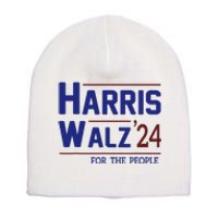 Harris Walz 2024 President American Flag Kamala Harris Waltz Short Acrylic Beanie