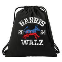 Harris Walz 2024 Election Kamala Harris Tim Waltz 2024 Drawstring Bag