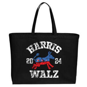 Harris Walz 2024 Election Kamala Harris Tim Waltz 2024 Cotton Canvas Jumbo Tote