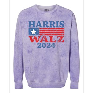 Harris Walz 2024 Election Kamala Harris Tim Waltz 2024 Colorblast Crewneck Sweatshirt