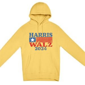 Harris Walz 2024 Election Kamala Harris Tim Waltz 2024 Premium Pullover Hoodie