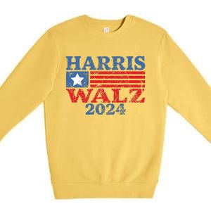 Harris Walz 2024 Election Kamala Harris Tim Waltz 2024 Premium Crewneck Sweatshirt