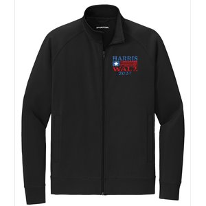 Harris Walz 2024 Election Kamala Harris Tim Waltz 2024 Stretch Full-Zip Cadet Jacket