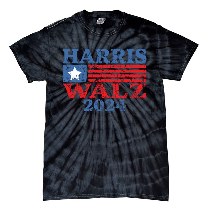 Harris Walz 2024 Election Kamala Harris Tim Waltz 2024 Tie-Dye T-Shirt