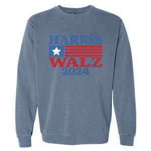 Harris Walz 2024 Election Kamala Harris Tim Waltz 2024 Garment-Dyed Sweatshirt