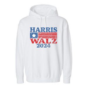 Harris Walz 2024 Election Kamala Harris Tim Waltz 2024 Garment-Dyed Fleece Hoodie