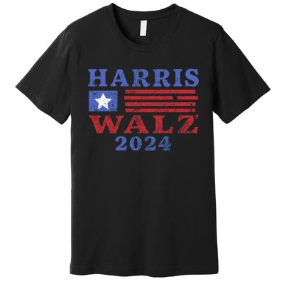 Harris Waltz 2024 Election Kamala Harris Tim Waltz 2024 Premium T-Shirt