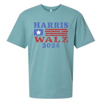 Harris Waltz 2024 Election Kamala Harris Tim Waltz 2024 Sueded Cloud Jersey T-Shirt