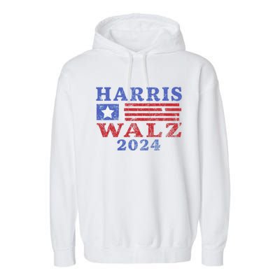 Harris Waltz 2024 Election Kamala Harris Tim Waltz 2024 Garment-Dyed Fleece Hoodie