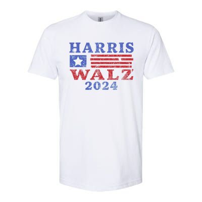 Harris Waltz 2024 Election Kamala Harris Tim Waltz 2024 Softstyle CVC T-Shirt