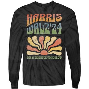 Harris Waltz 2024 Election Kamala Harris Tim Waltz 2024 Tie-Dye Long Sleeve Shirt