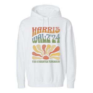 Harris Waltz 2024 Election Kamala Harris Tim Waltz 2024 Garment-Dyed Fleece Hoodie