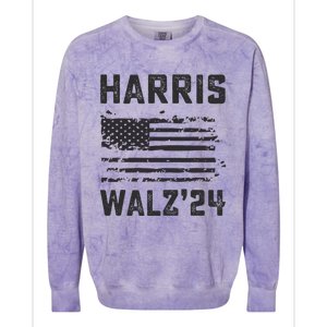 Harris Waltz 2024 Election Kamala Harris Tim Waltz 2024 Colorblast Crewneck Sweatshirt