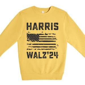 Harris Waltz 2024 Election Kamala Harris Tim Waltz 2024 Premium Crewneck Sweatshirt