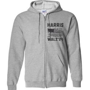 Harris Waltz 2024 Election Kamala Harris Tim Waltz 2024 Full Zip Hoodie