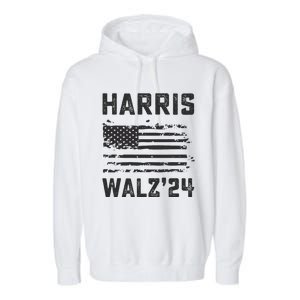 Harris Waltz 2024 Election Kamala Harris Tim Waltz 2024 Garment-Dyed Fleece Hoodie