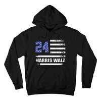 Harris Waltz 2024 Kamala Harris 2024 Tim Waltz 2024 Usa Flag Hoodie