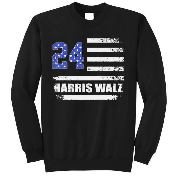 Harris Waltz 2024 Kamala Harris 2024 Tim Waltz 2024 Usa Flag Sweatshirt