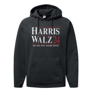 Harris Walz 24 Performance Fleece Hoodie