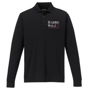 Harris Walz 24 Performance Long Sleeve Polo