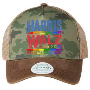 Harris Walz 2024 WeRe Not Going Back Lgbt Vote Legacy Tie Dye Trucker Hat