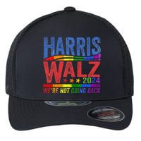 Harris Walz 2024 WeRe Not Going Back Lgbt Vote Flexfit Unipanel Trucker Cap