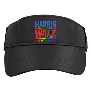 Harris Walz 2024 WeRe Not Going Back Lgbt Vote Adult Drive Performance Visor