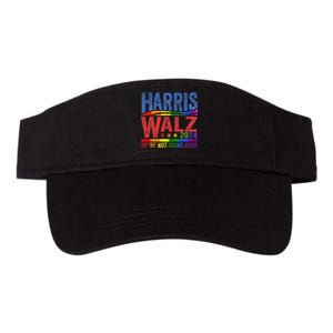 Harris Walz 2024 WeRe Not Going Back Lgbt Vote Valucap Bio-Washed Visor