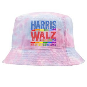 Harris Walz 2024 WeRe Not Going Back Lgbt Vote Tie-Dyed Bucket Hat