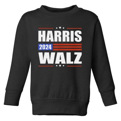 Harris Waltz 2024  Kamala Harris Tim Waltz 2024 Toddler Sweatshirt