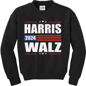 Harris Waltz 2024  Kamala Harris Tim Waltz 2024 Kids Sweatshirt