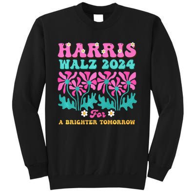 Harris Waltz 2024 For A Brighter Tomorrow Boho Aesthetic Joy Premium Sweatshirt