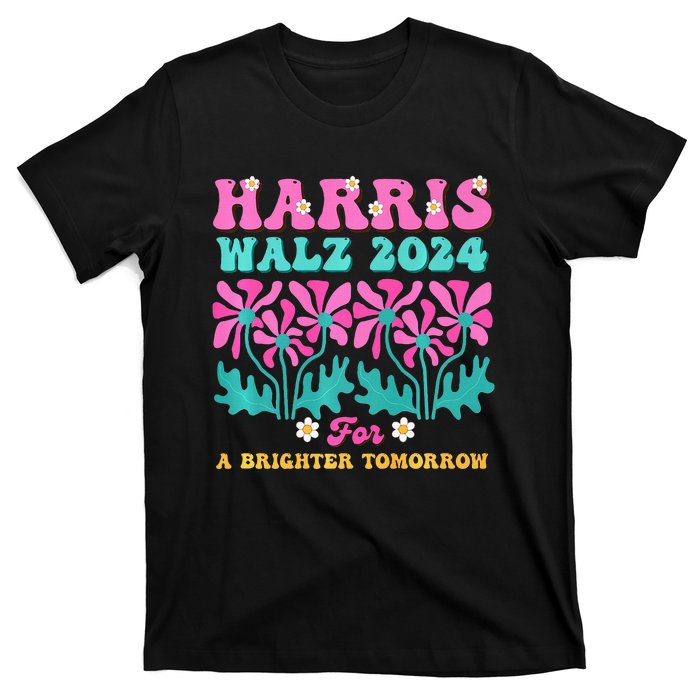 Harris Waltz 2024 For A Brighter Tomorrow Boho Aesthetic Joy Premium T-Shirt