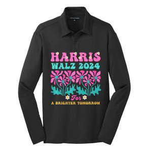 Harris Waltz 2024 For A Brighter Tomorrow Boho Aesthetic Joy Premium Silk Touch Performance Long Sleeve Polo