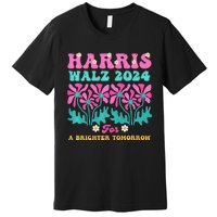 Harris Waltz 2024 For A Brighter Tomorrow Boho Aesthetic Joy Premium Premium T-Shirt