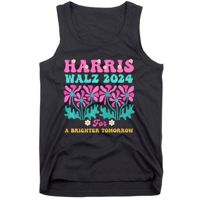 Harris Waltz 2024 For A Brighter Tomorrow Boho Aesthetic Joy Premium Tank Top