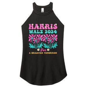 Harris Waltz 2024 For A Brighter Tomorrow Boho Aesthetic Joy Premium Women's Perfect Tri Rocker Tank