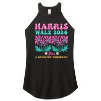 Harris Waltz 2024 For A Brighter Tomorrow Boho Aesthetic Joy Premium Women's Perfect Tri Rocker Tank