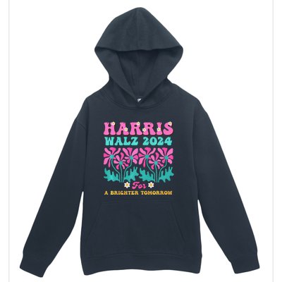 Harris Waltz 2024 For A Brighter Tomorrow Boho Aesthetic Joy Premium Urban Pullover Hoodie