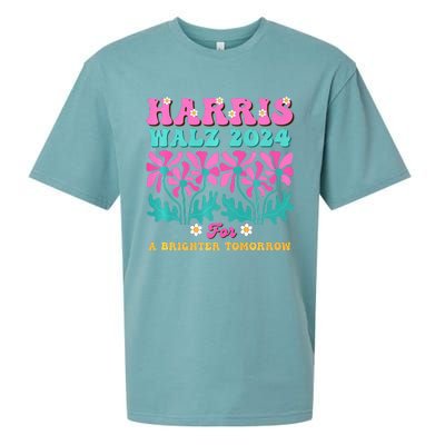 Harris Waltz 2024 For A Brighter Tomorrow Boho Aesthetic Joy Premium Sueded Cloud Jersey T-Shirt