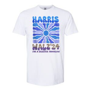 Harris Walz 2024 Election Harris Walz24 For A Brighter Tomorrow Softstyle CVC T-Shirt