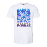 Harris Walz 2024 Election Harris Walz24 For A Brighter Tomorrow Softstyle CVC T-Shirt