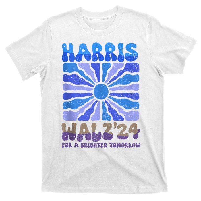 Harris Walz 2024 Election Harris Walz24 For A Brighter Tomorrow T-Shirt