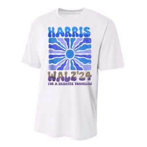 Harris Walz 2024 Election Harris Walz24 For A Brighter Tomorrow Performance Sprint T-Shirt