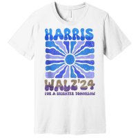 Harris Walz 2024 Election Harris Walz24 For A Brighter Tomorrow Premium T-Shirt