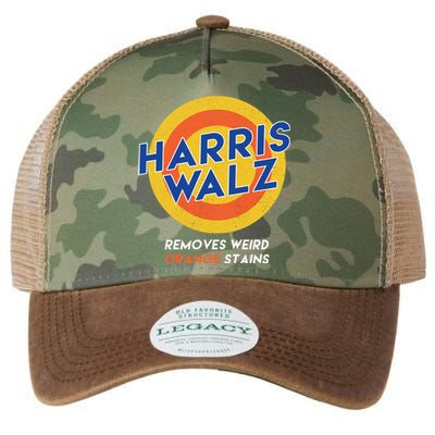 Harris Walz 2024 Removes Weird Orange Stains Funny Legacy Tie Dye Trucker Hat