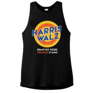 Harris Walz 2024 Removes Weird Orange Stains Funny Ladies PosiCharge Tri-Blend Wicking Tank