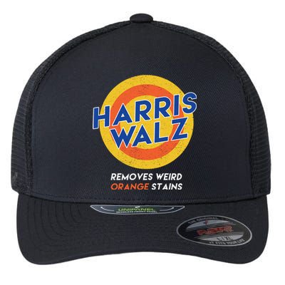 Harris Walz 2024 Removes Weird Orange Stains Funny Flexfit Unipanel Trucker Cap