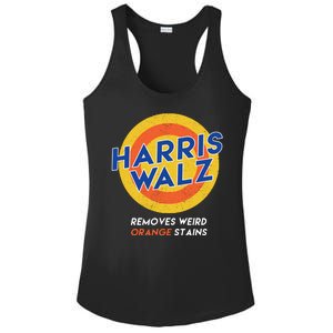 Harris Walz 2024 Removes Weird Orange Stains Funny Ladies PosiCharge Competitor Racerback Tank