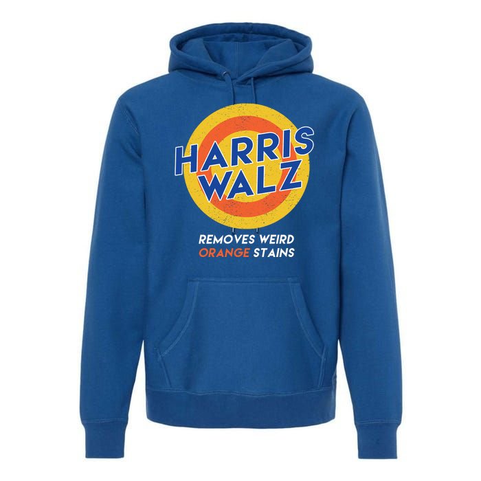 Harris Walz 2024 Removes Weird Orange Stains Funny Premium Hoodie